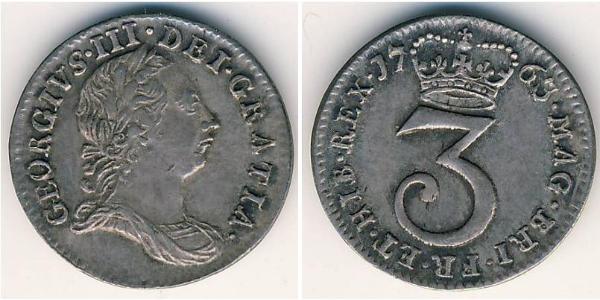 3 Penny Vereinigtes Königreich Silber 