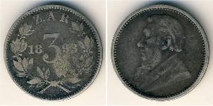 3 Penny South Africa Silver 