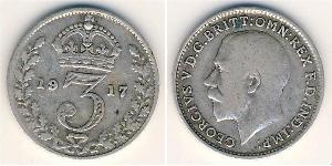 3 Penny United Kingdom Silver 