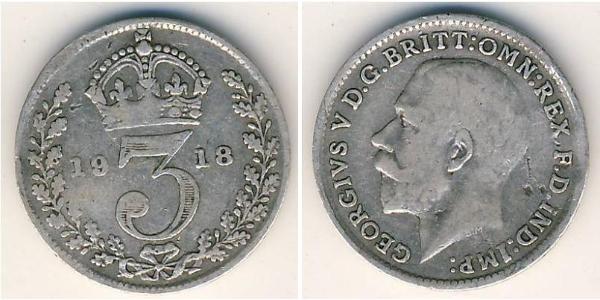 3 Penny United Kingdom Silver 