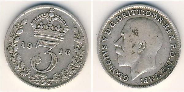 3 Penny United Kingdom Silver 