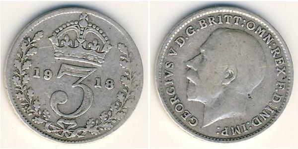 3 Penny United Kingdom Silver 