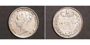 3 Penny United Kingdom of Great Britain and Ireland (1801-1922) Silver Victoria (1819 - 1901)