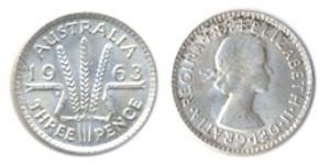 3 Penny Australia (1939 - )  Elisabetta II (1926-2022)