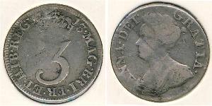 3 Penny 英国 銀 
