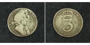 3 Penny 英国 銀 