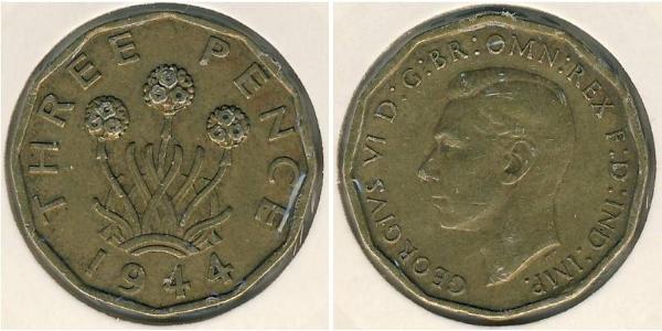 3 Penny 英国 青铜/镍 