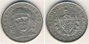 3 Peso Cuba Cuivre/Nickel Ernesto "Che" Guevara