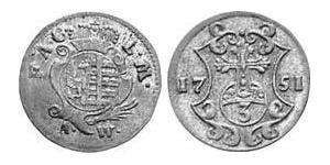 3 Pfennig Anhalt-Köthen (1603 -1853) Billon Silber August Ludwig (Anhalt-Köthen)( – )
