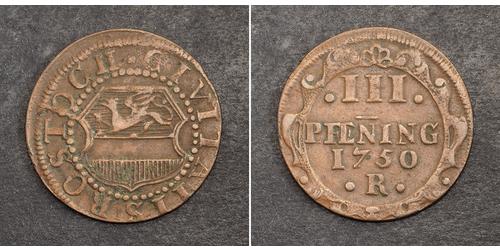 3 Pfennig Alemania Cobre 