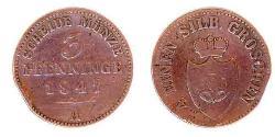 3 Pfennig Principality of Lippe (1123 - 1918)  