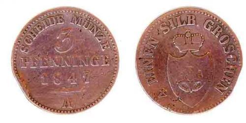 3 Pfennig Principauté de Lippe (1123 - 1918)  