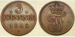 3 Pfennig 联邦州 (德国) 銅 