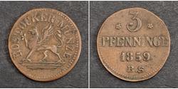 3 Pfennig 联邦州 (德国) 銅 