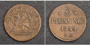 3 Pfennig 联邦州 (德国) 銅 