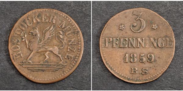 3 Pfennig 联邦州 (德国) 銅 