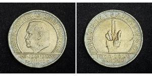 3 Reichsmark République de Weimar (1918-1933) Argent Paul von Hindenburg