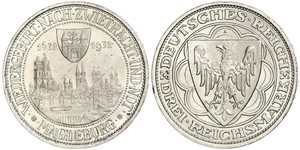 3 Reichsmark République de Weimar (1918-1933) Argent 