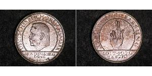 3 Reichsmark République de Weimar (1918-1933) Argent Paul von Hindenburg