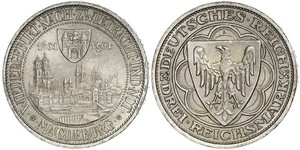 3 Reichsmark République de Weimar (1918-1933) Argent 