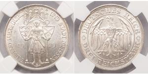 3 Reichsmark Repubblica di Weimar (1918-1933) Argento 