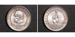 3 Reichsmark Repubblica di Weimar (1918-1933) Argento Paul von Hindenburg