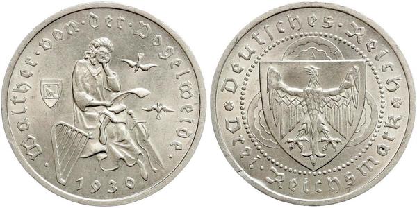 3 Reichsmark Repubblica di Weimar (1918-1933) Argento 