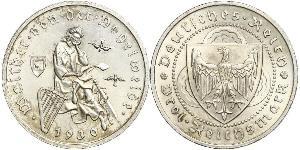 3 Reichsmark República de Weimar (1918-1933) Plata 