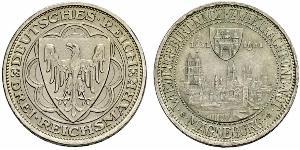 3 Reichsmark República de Weimar (1918-1933) Plata 