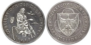 3 Reichsmark Weimarer Republik (1918-1933) Silber 