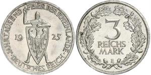 3 Reichsmark Weimarer Republik (1918-1933) Silber 