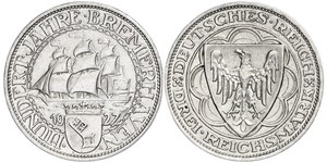 3 Reichsmark Weimarer Republik (1918-1933) Silber 