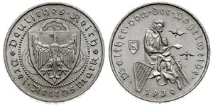 3 Reichsmark Weimarer Republik (1918-1933) Silber 