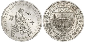 3 Reichsmark Weimarer Republik (1918-1933) Silber 