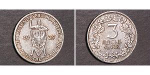 3 Reichsmark Weimarer Republik (1918-1933) Silber 