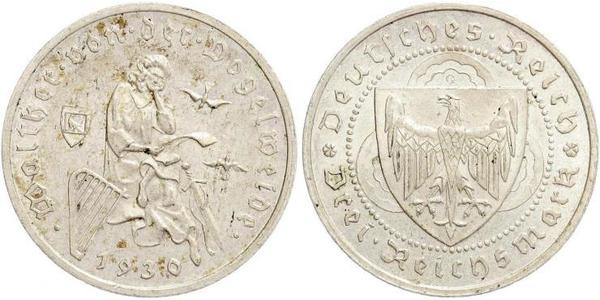 3 Reichsmark Weimarer Republik (1918-1933) Silber 