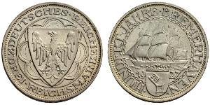 3 Reichsmark Weimar Republic (1918-1933) Silver 