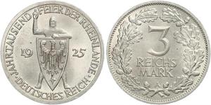 3 Reichsmark Weimar Republic (1918-1933) Silver 