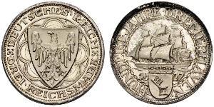 3 Reichsmark Weimar Republic (1918-1933) Silver 
