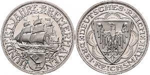 3 Reichsmark Weimar Republic (1918-1933) Silver 