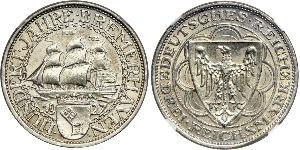3 Reichsmark Weimar Republic (1918-1933) Silver 