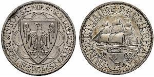 3 Reichsmark Weimar Republic (1918-1933) Silver 