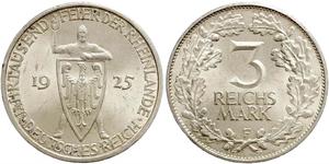 3 Reichsmark Weimar Republic (1918-1933) Silver 