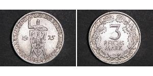 3 Reichsmark Weimar Republic (1918-1933) Silver 