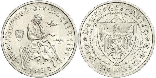 3 Reichsmark Weimar Republic (1918-1933) Silver 