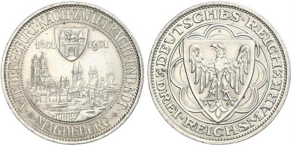 3 Reichsmark Weimar Republic (1918-1933) Silver 