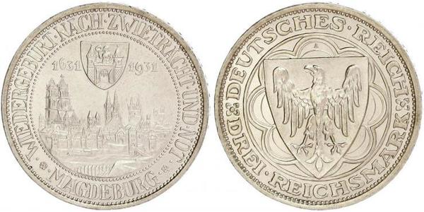 3 Reichsmark Weimar Republic (1918-1933) Silver 