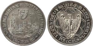 3 Reichsmark Веймарская республика (1918-1933) Серебро 