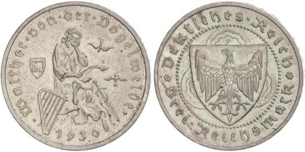 3 Reichsmark Веймарська республіка (1918-1933) Срібло 