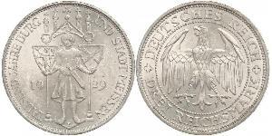 3 Reichsmark 魏瑪共和國 (1919 - 1933) 銀 